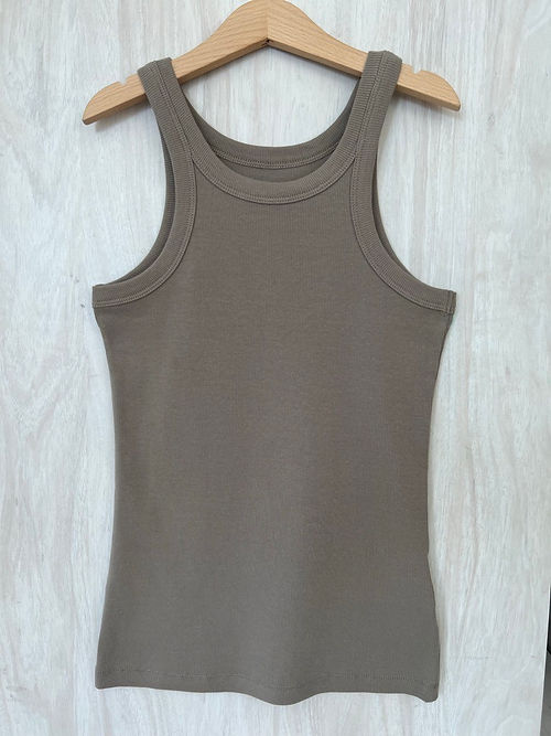 Organic Cotton Ringer Tank Top