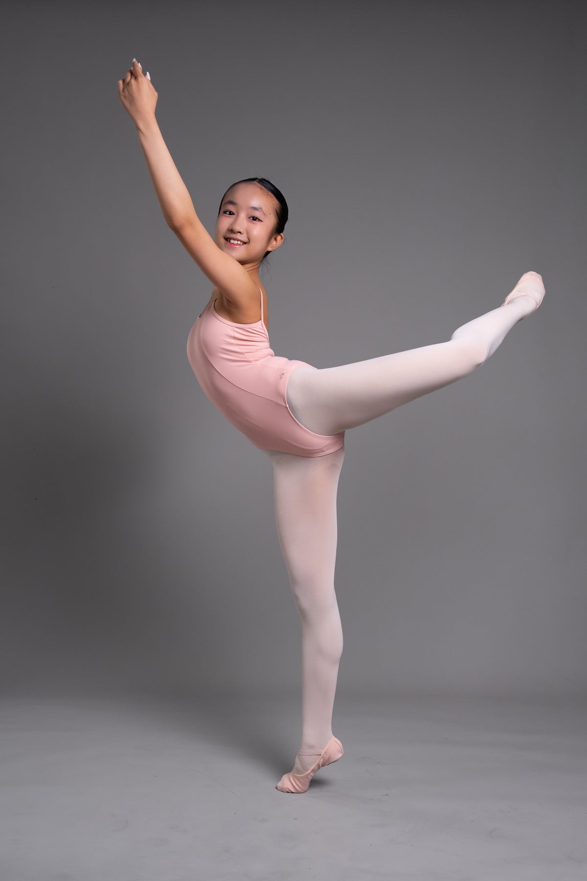 Kristen Kids Ballet Leotard | Ballet Pink Dance Leotard with Spaghetti Straps