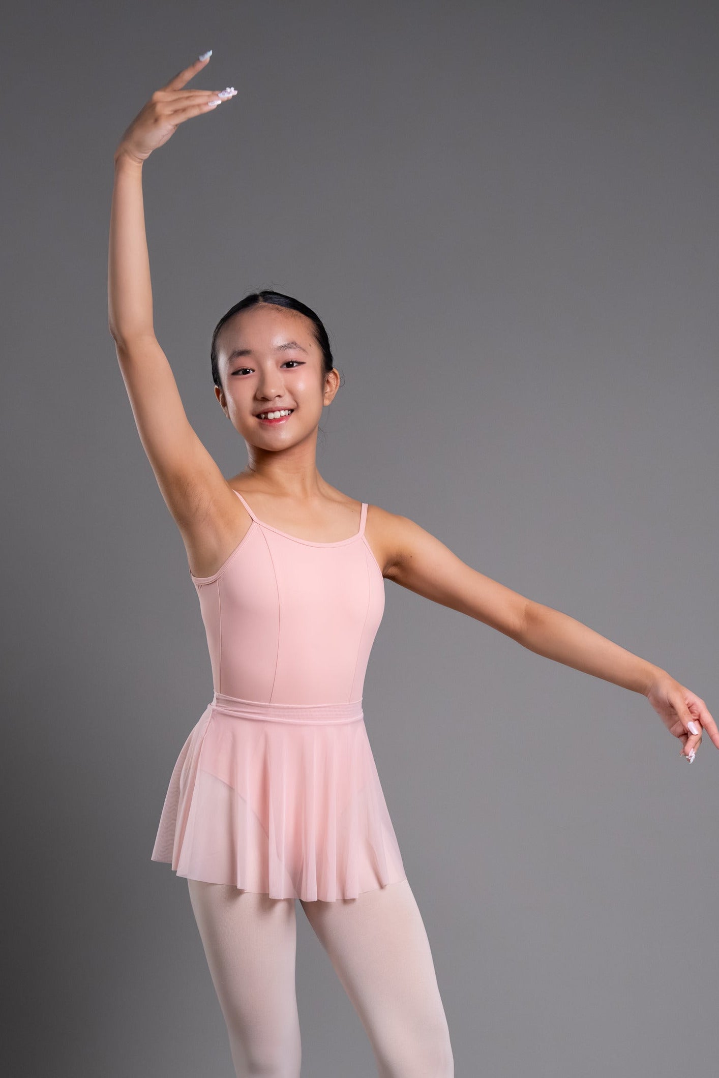 Girls Ballet Pink Mesh Skirt | Kids Ballet Dance Skirt