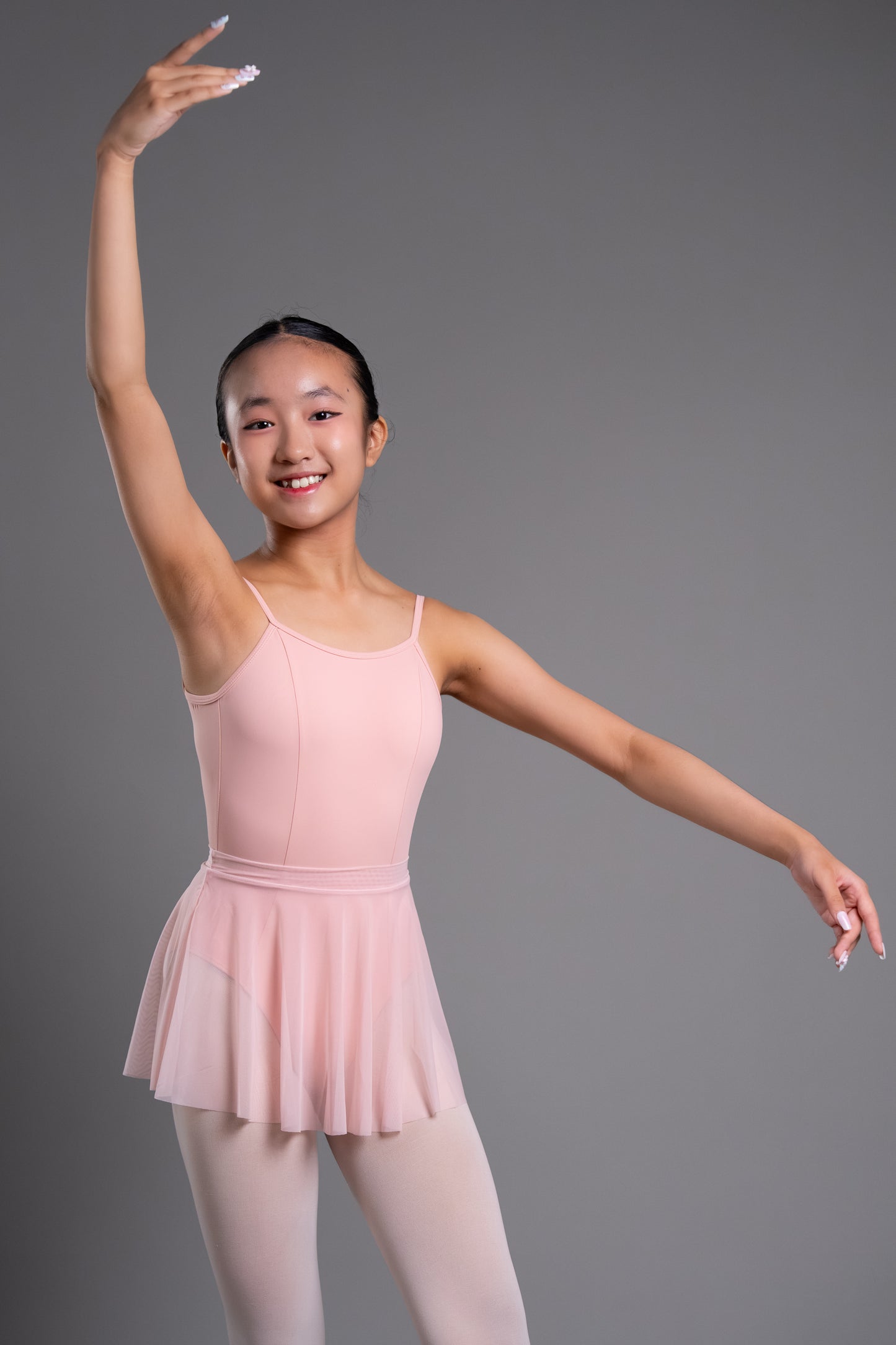 Girls Ballet Pink Mesh Skirt | Kids Ballet Dance Skirt