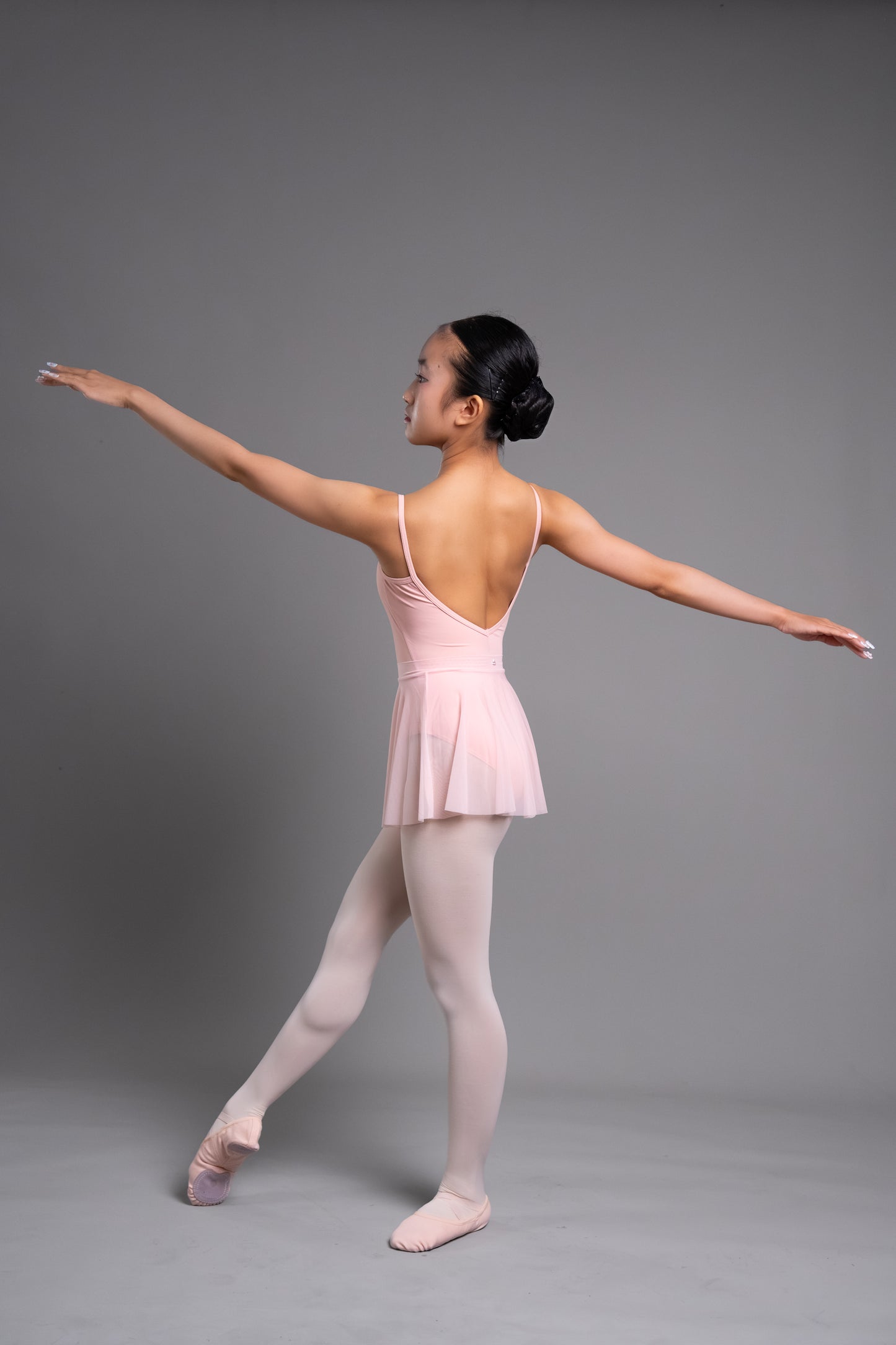 Girls Ballet Pink Mesh Skirt | Kids Ballet Dance Skirt