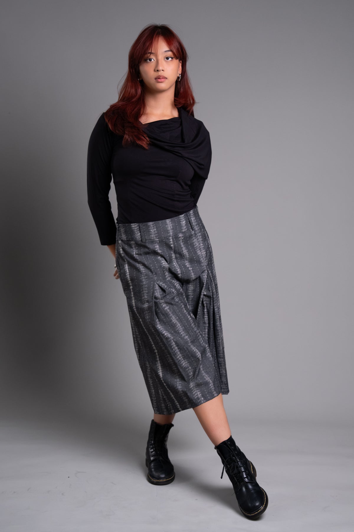 Aiko Pleated Culotte Pants
