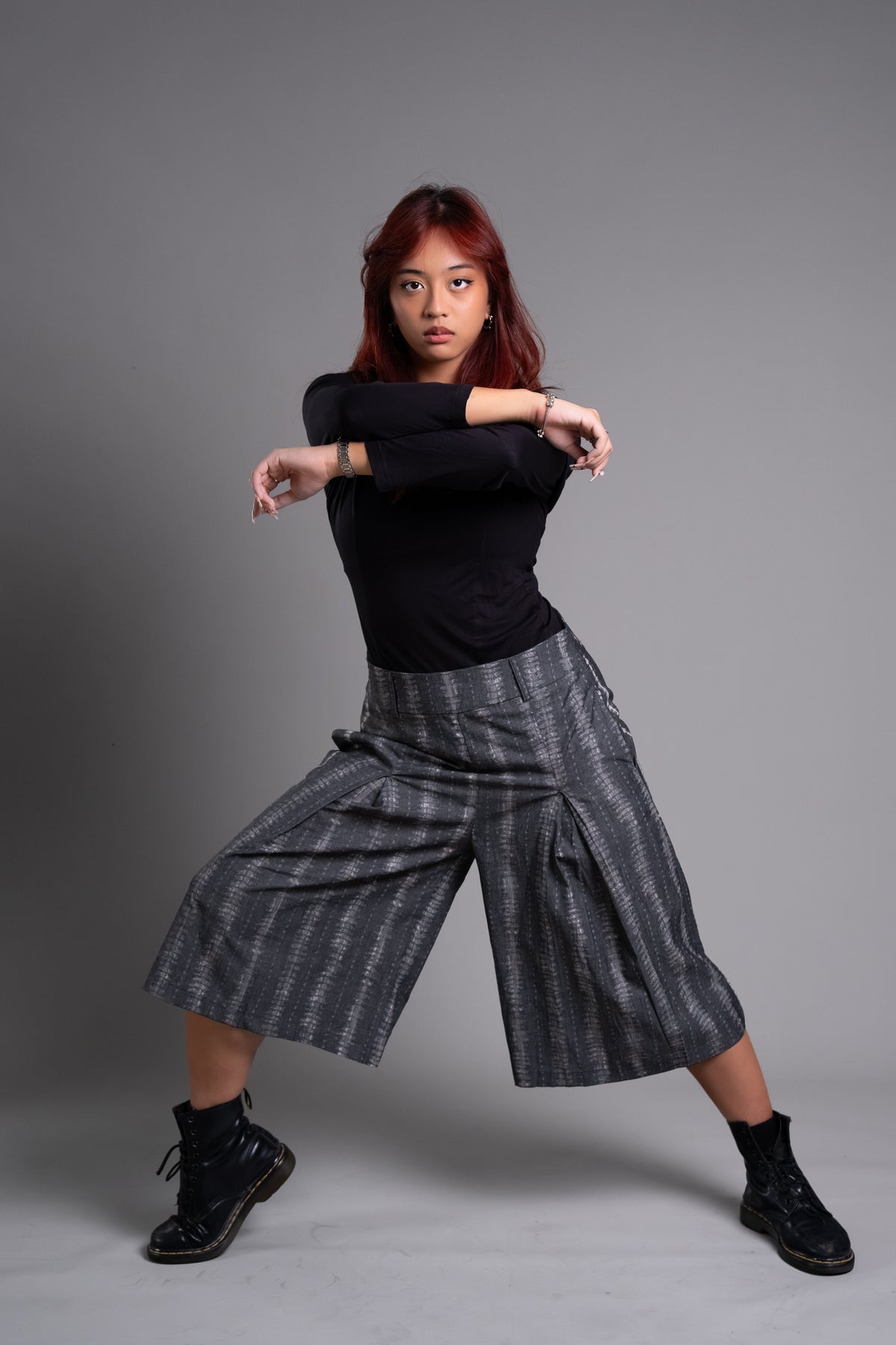 Aiko Pleated Culotte Pants