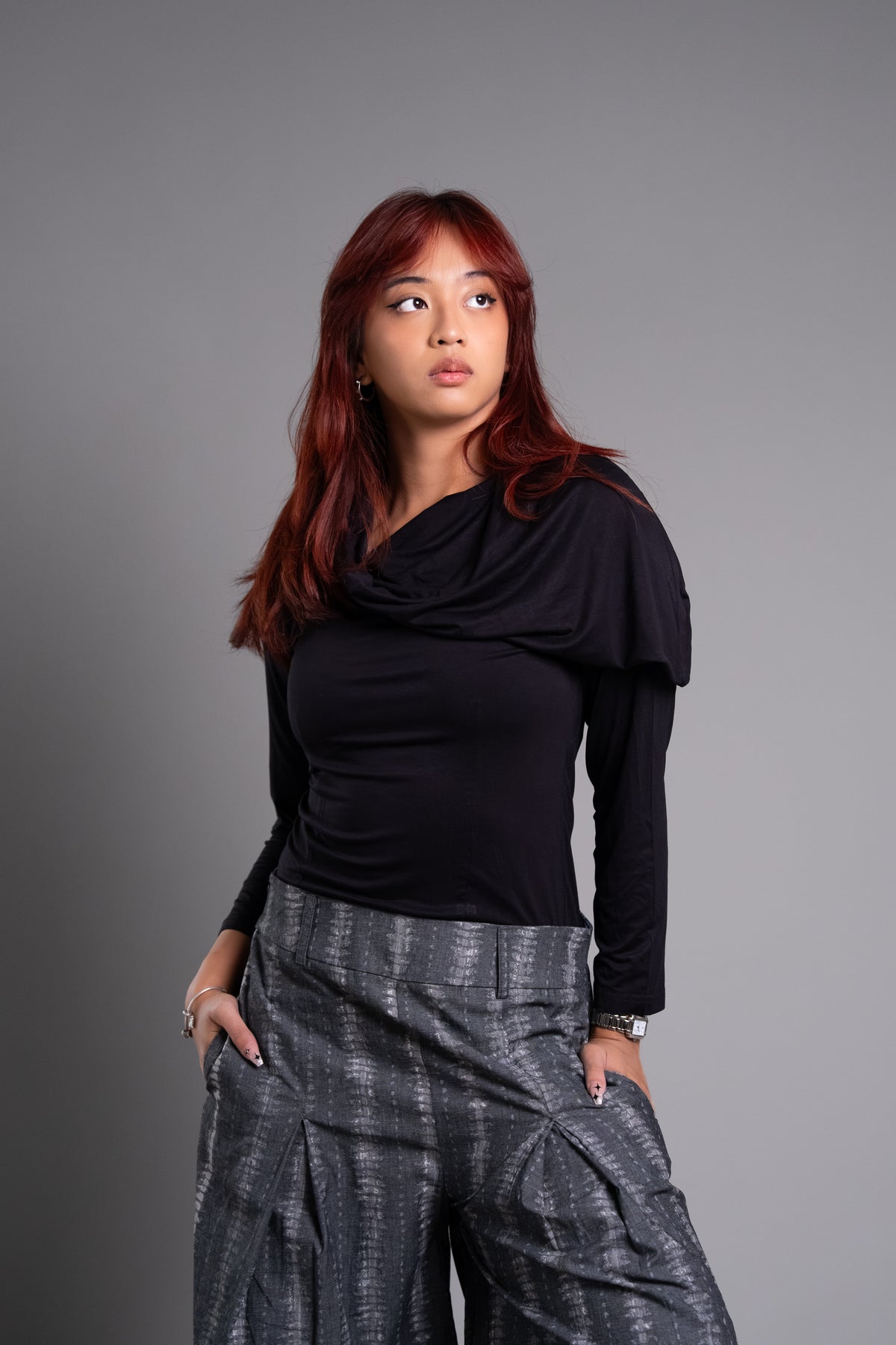 Aiko Pleated Culotte Pants