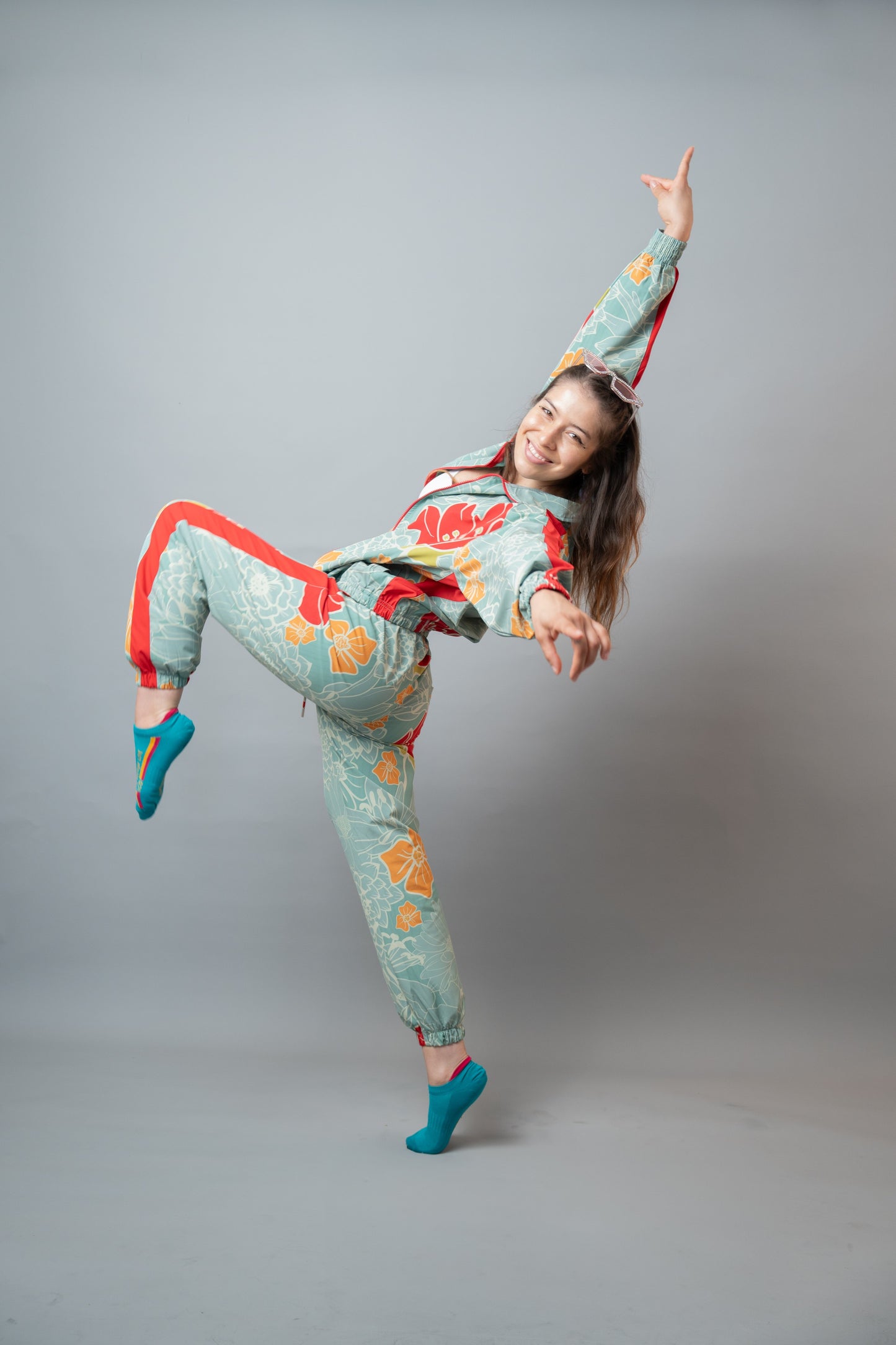 Aleja - Sports Pants – Retro Bloom Edition