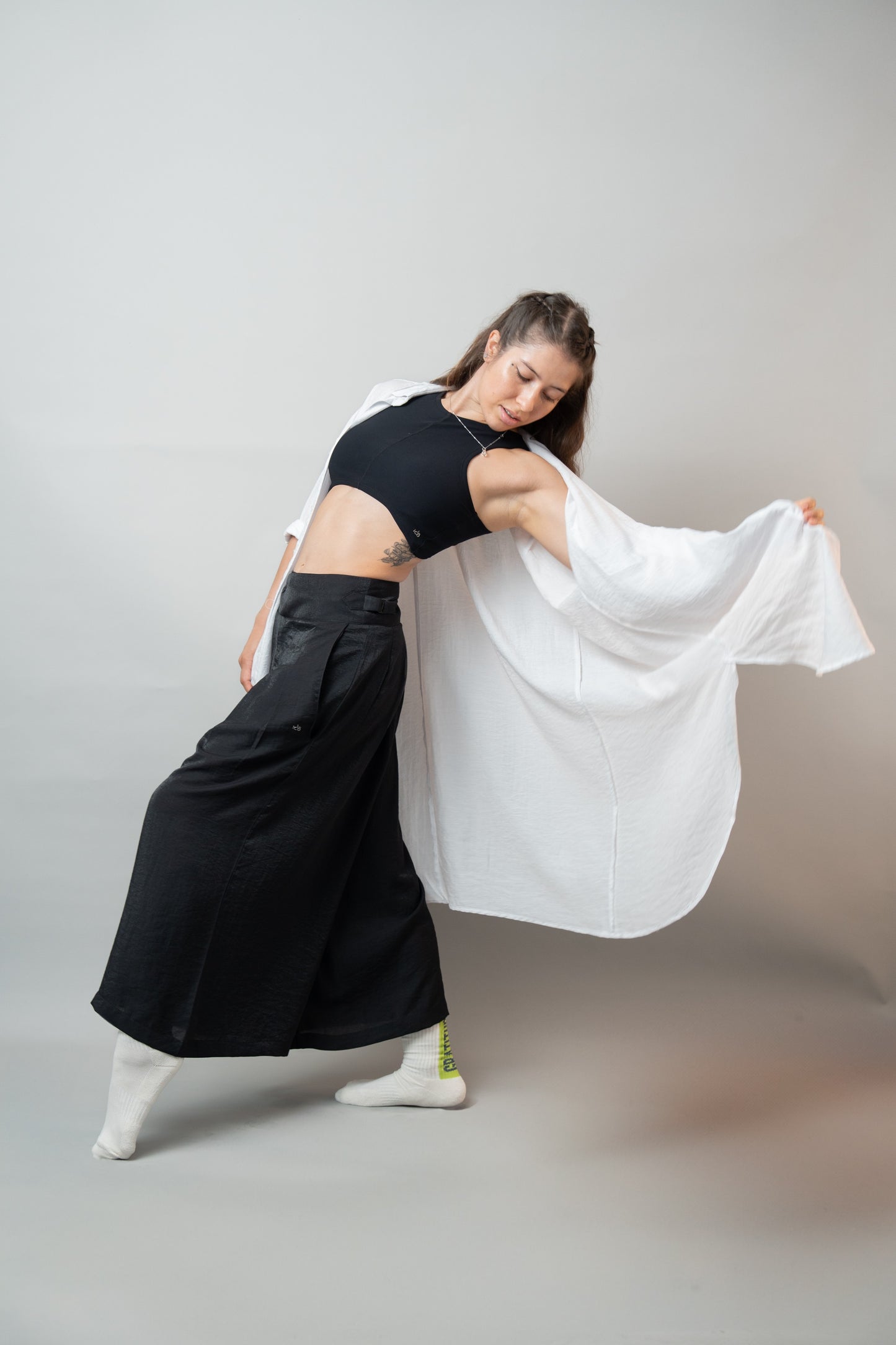 Luna - Iridescent Linen Oversized Shirt
