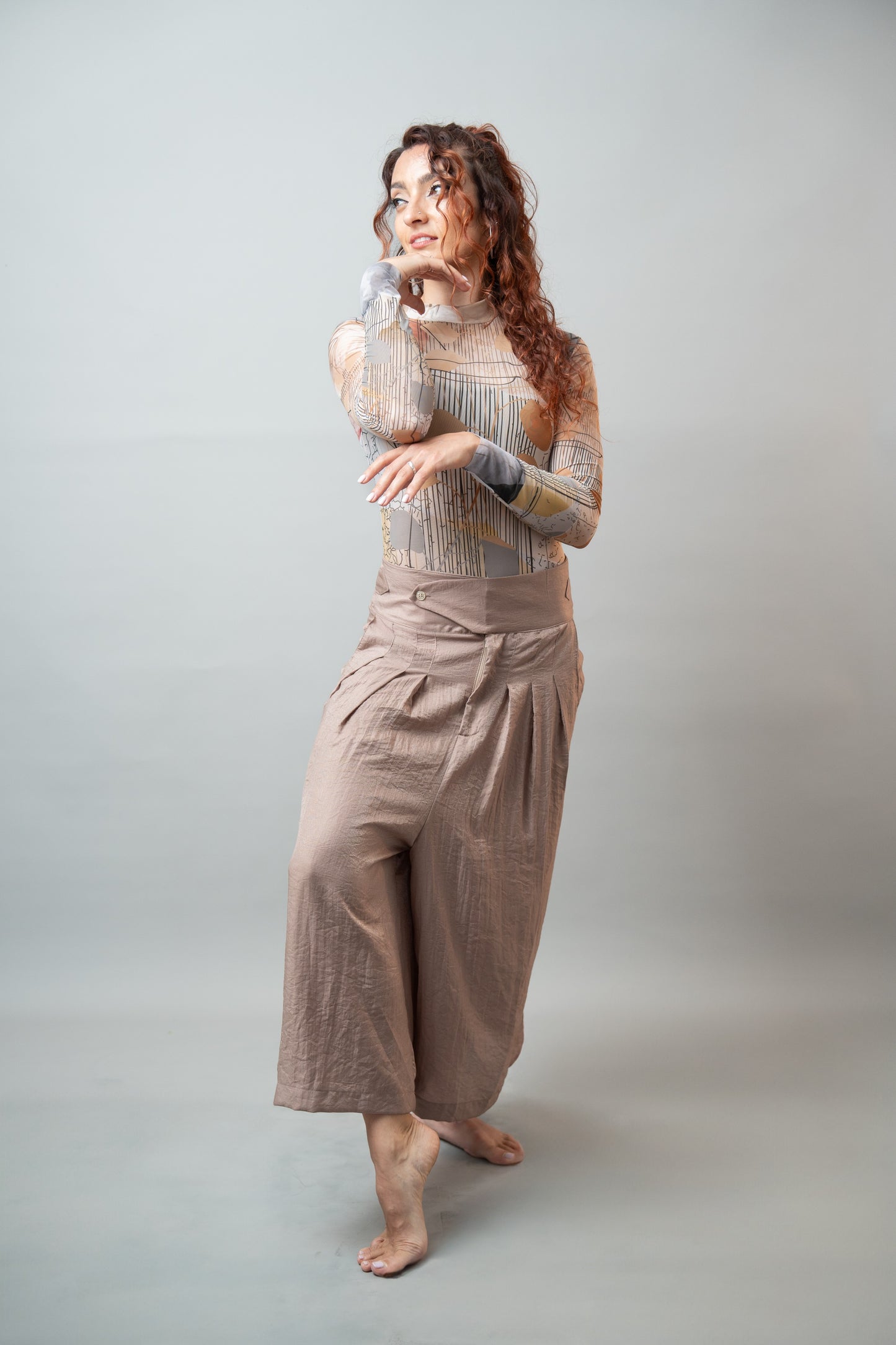 Hakama- Iridescent Linen Pants