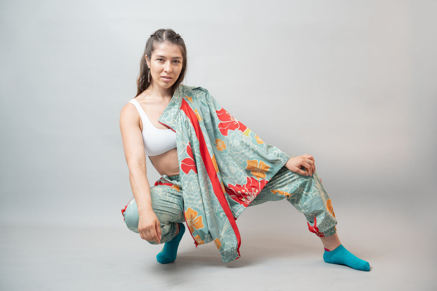 Aleja - Sports Pants – Retro Bloom Edition