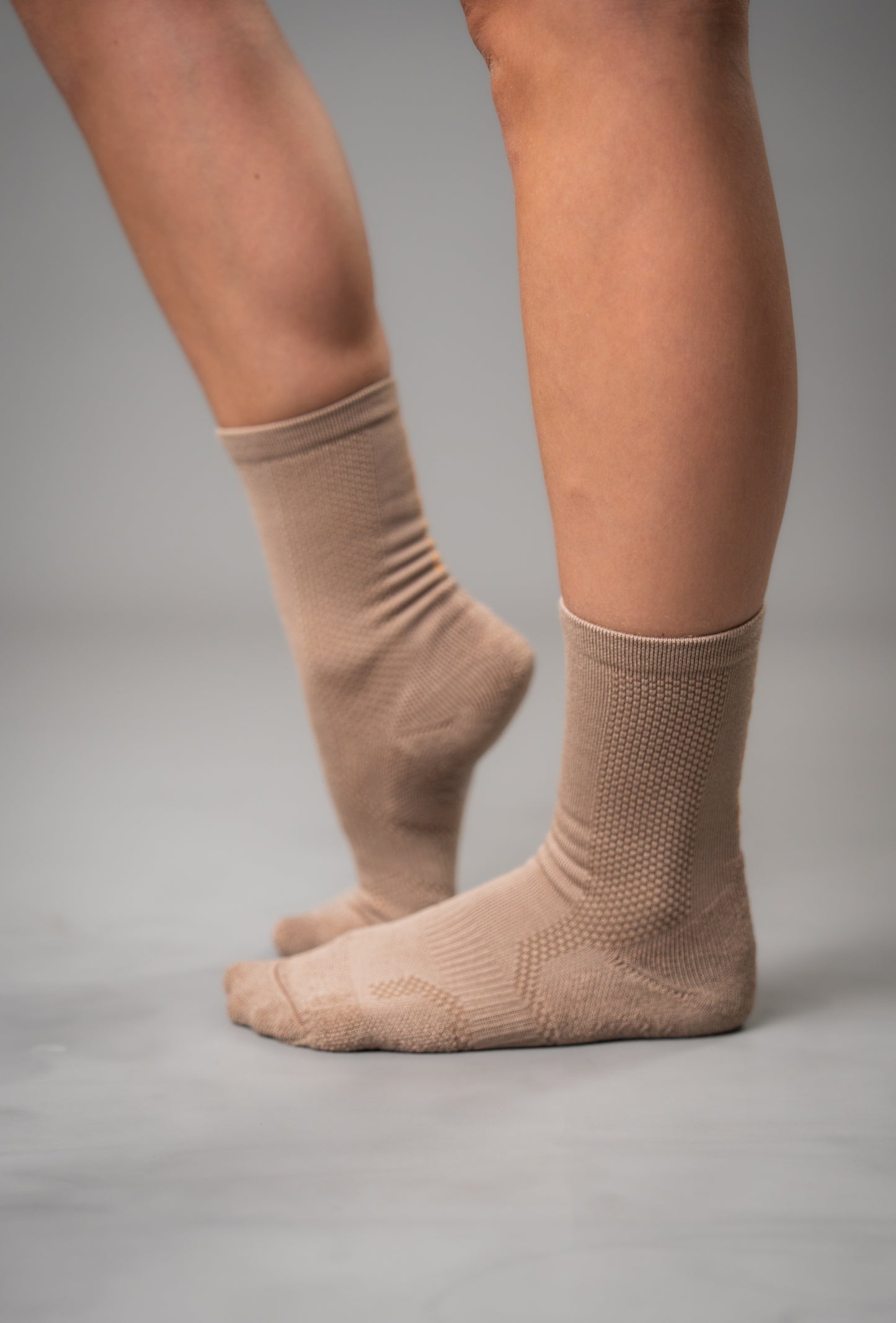 Latte - Dance Grip Socks