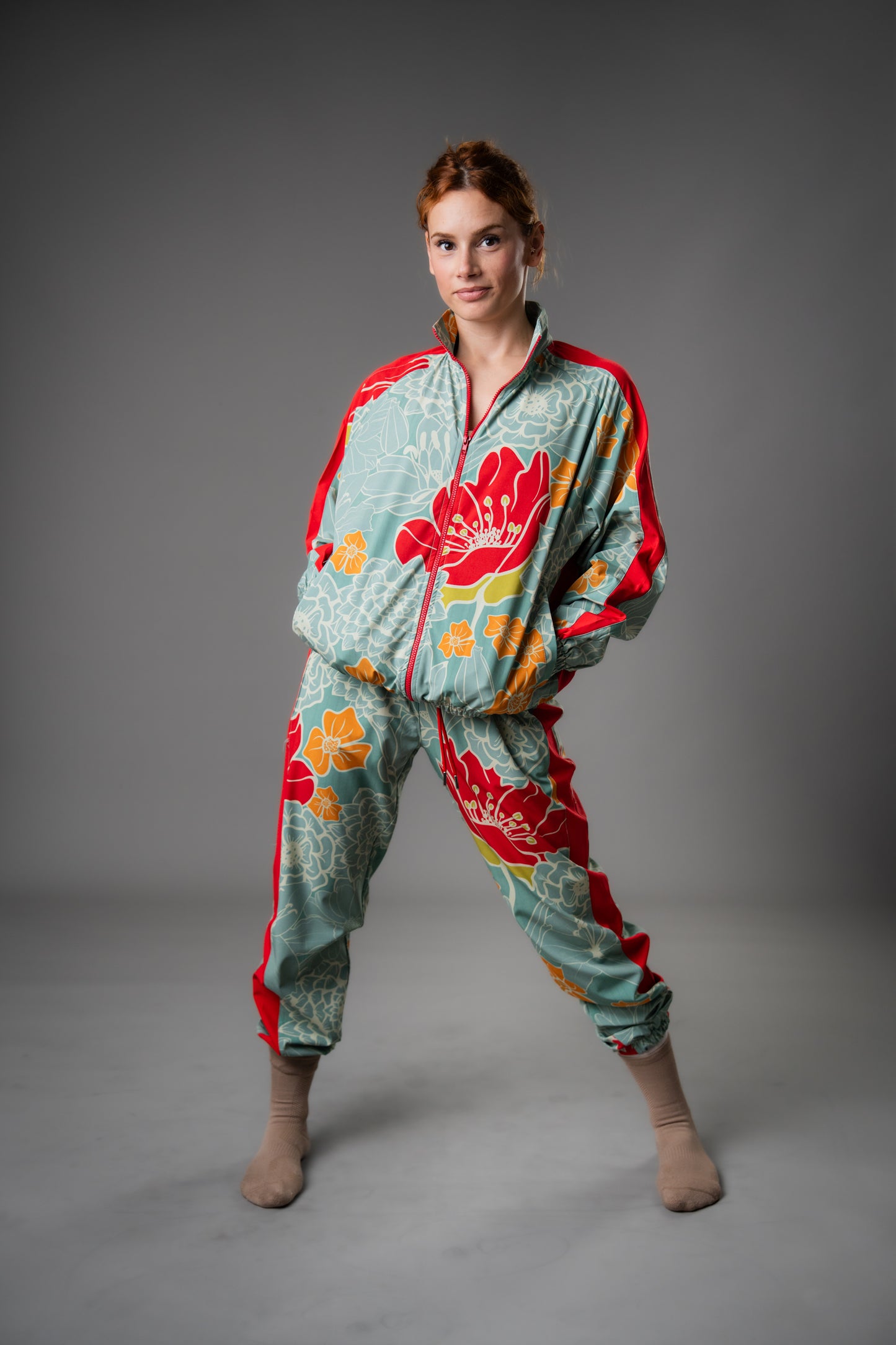 Aleja - Sports UNISEX Jacket - Retro Bloom Edition