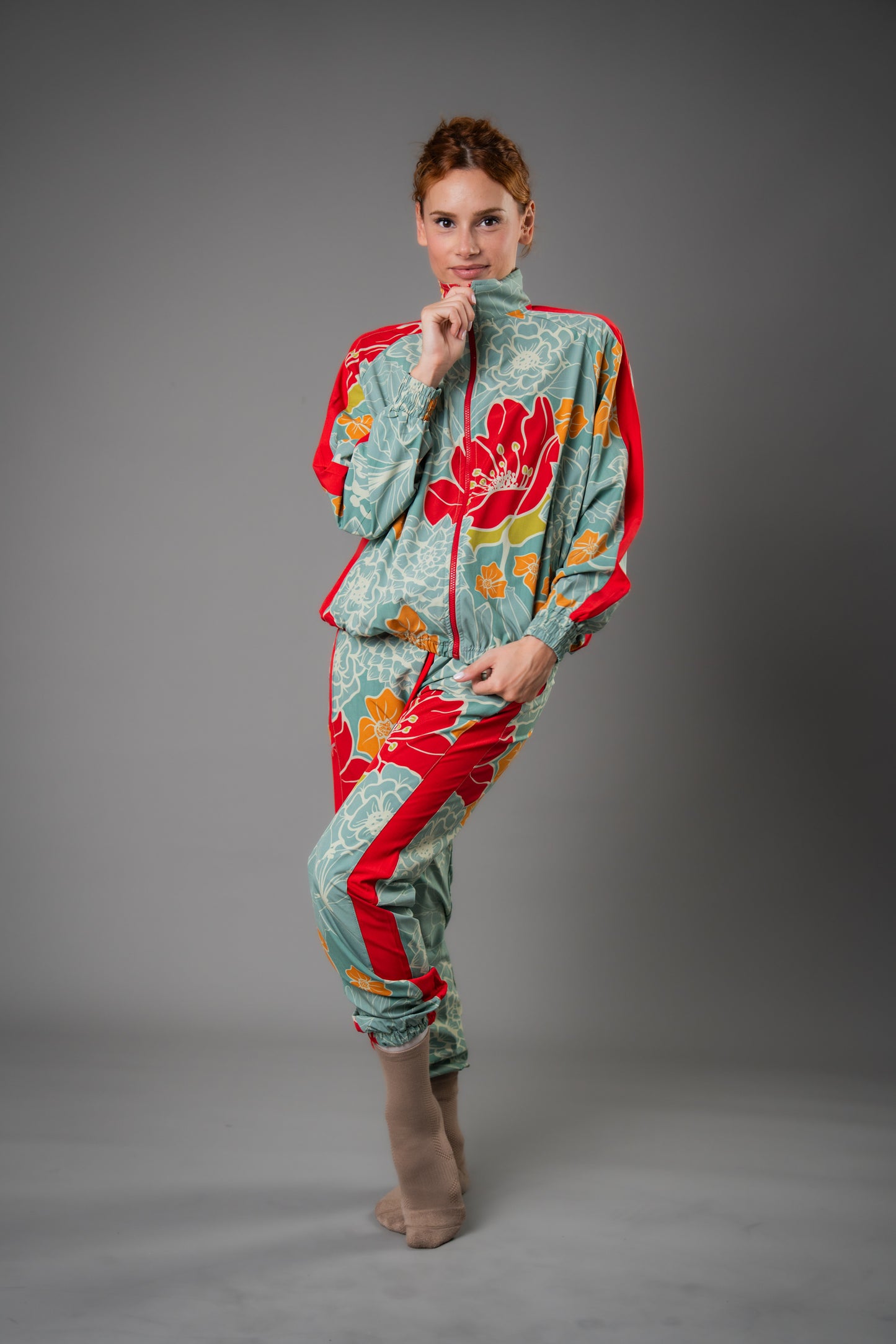Aleja - Sports UNISEX Jacket - Retro Bloom Edition