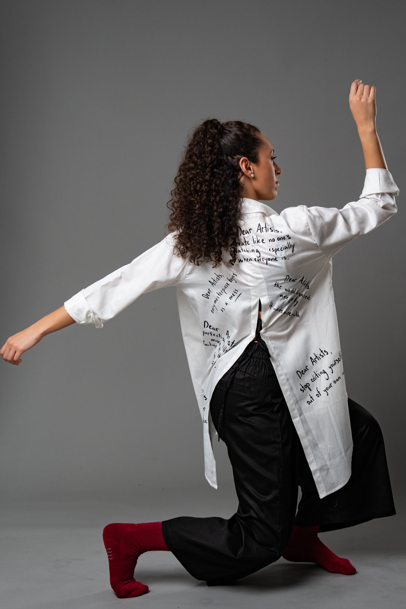 Dear Artist Shirt – Statement Print Shirt | Tailored Movement Fit