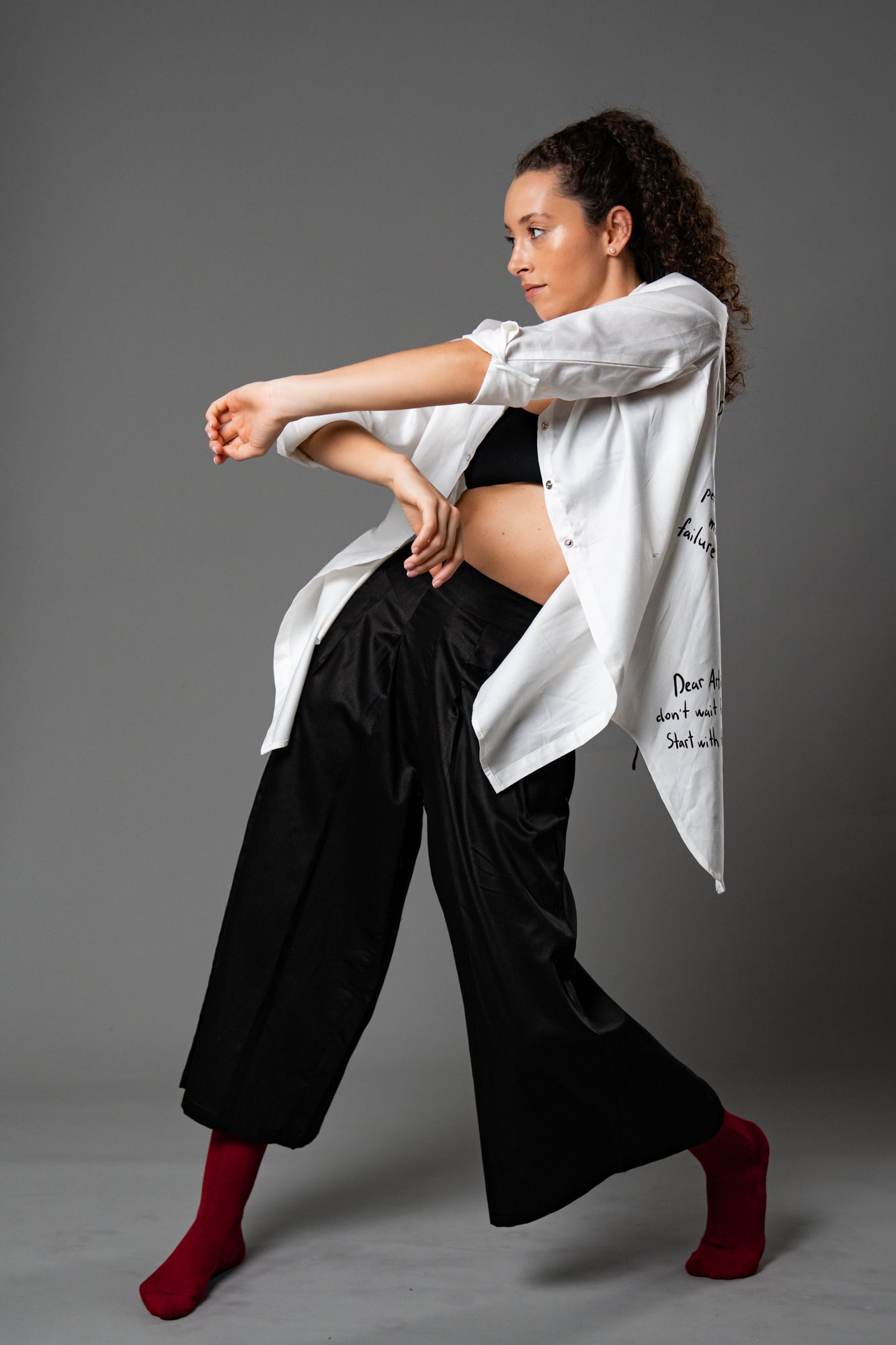 Hikari Flow Pants – 100% Cotton Wide-Leg Movement Pants for Women | Lightweight & Breathable