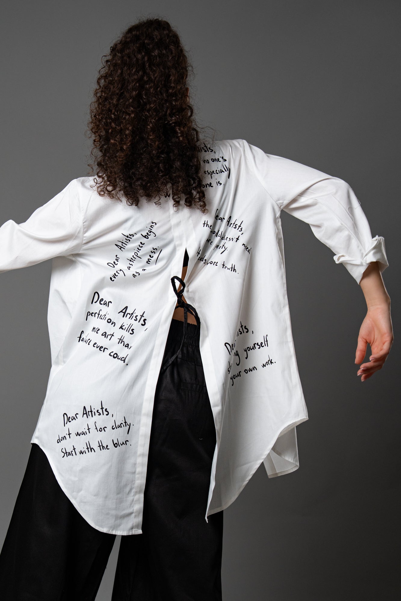 Dear Artist Shirt – Statement Print Shirt | Tailored Movement Fit