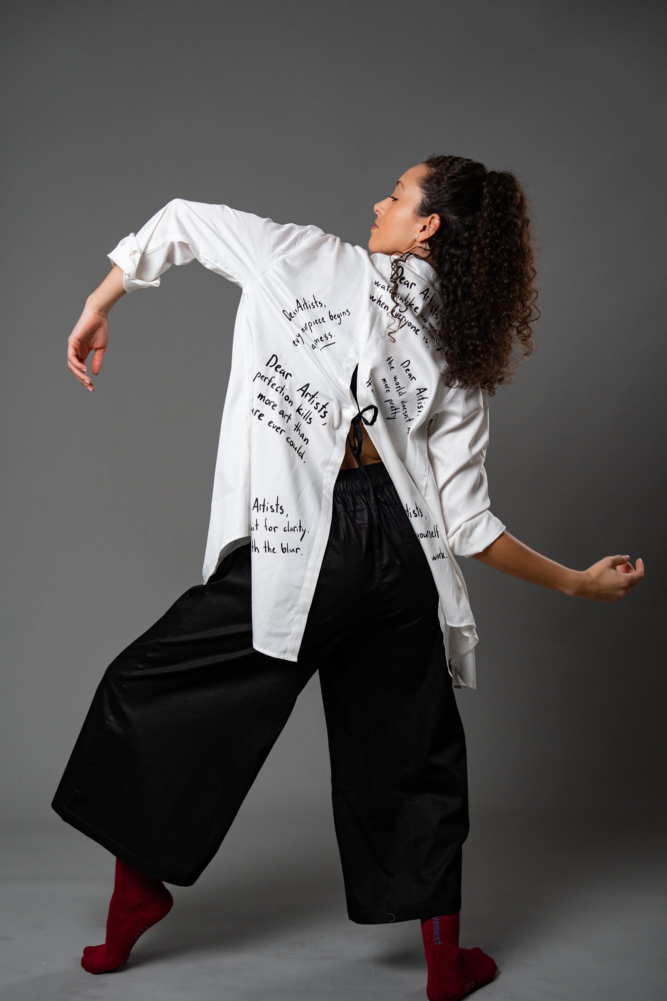 Dear Artist Shirt – Statement Print Shirt | Tailored Movement Fit
