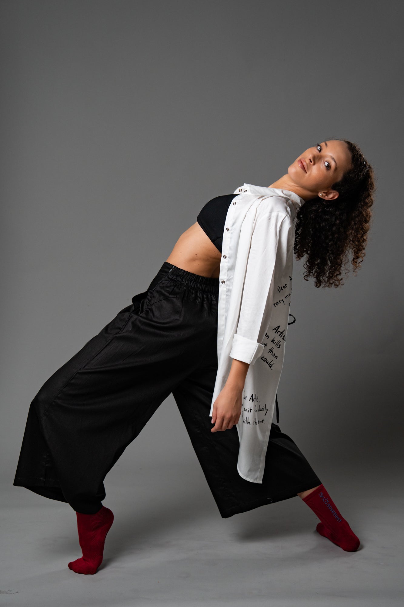 Hikari Flow Pants – 100% Cotton Wide-Leg Movement Pants for Women | Lightweight & Breathable