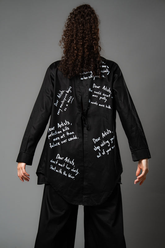 Dear Artist Shirt – Statement Print Shirt | Tailored Movement Fit