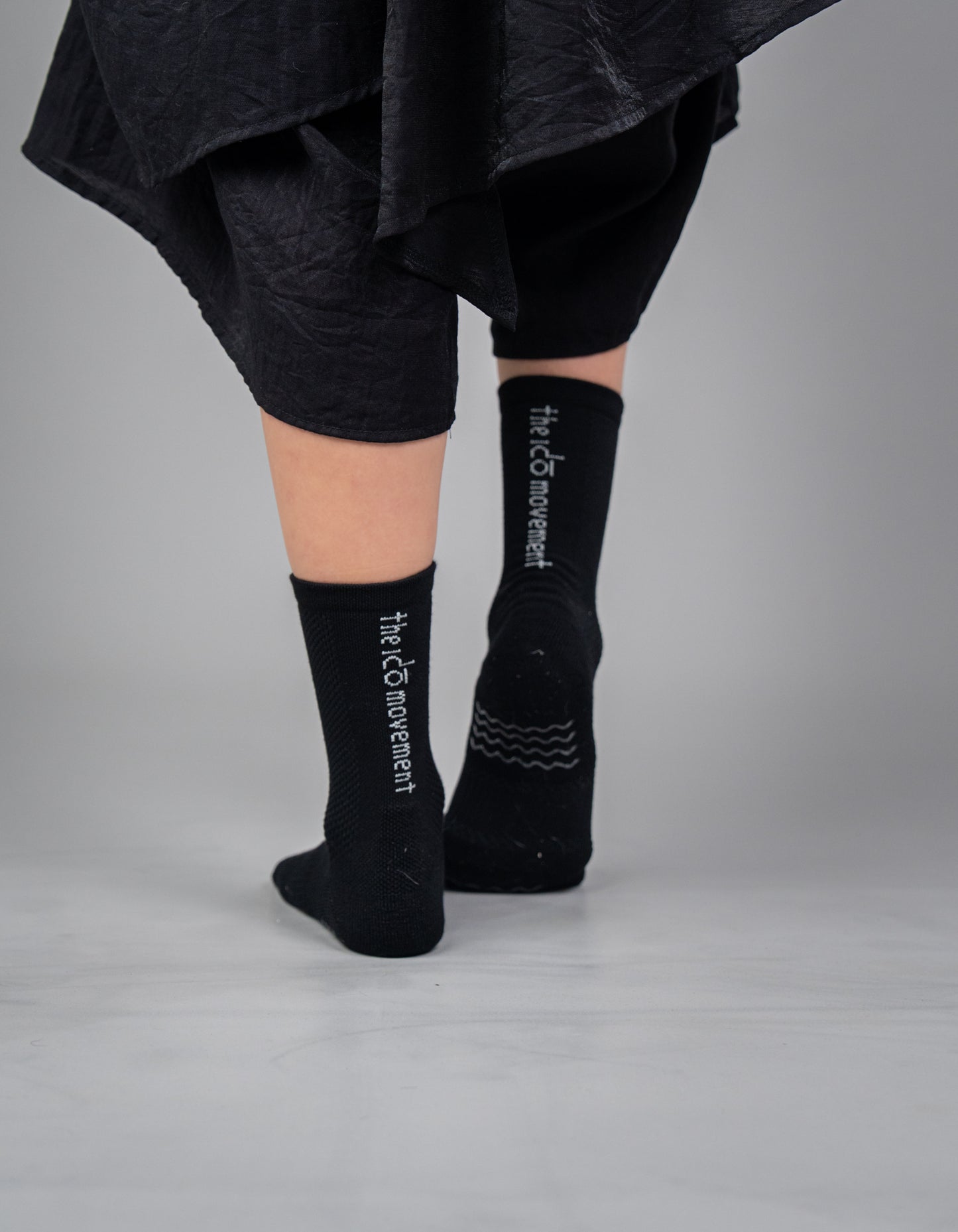 Liquorice Black- Dance Grip Socks