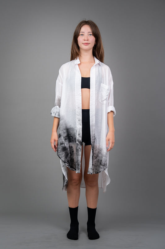 Eclipse Inku - Oversized Linen Shirt