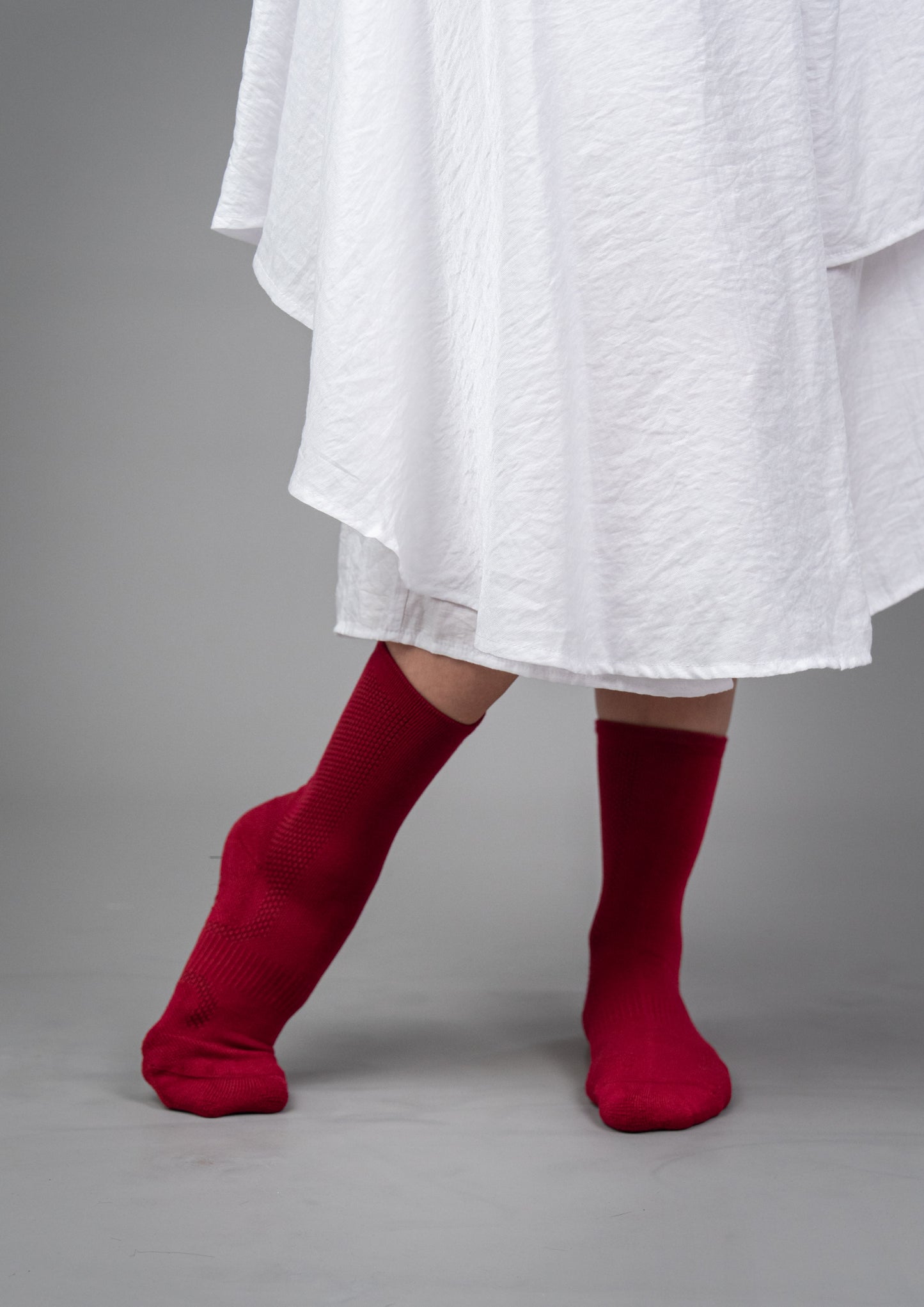 Raspberry Red- Dance Grip Socks