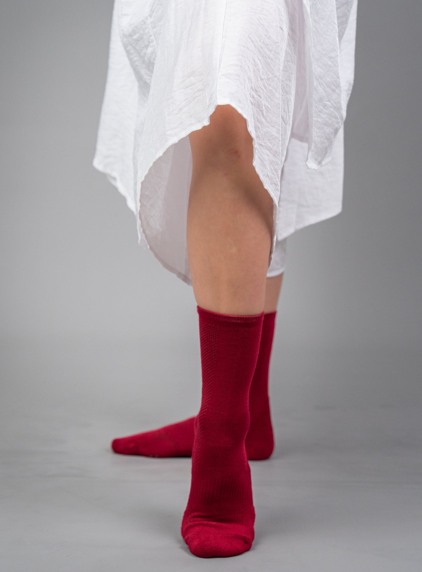 Raspberry Red- Dance Grip Socks