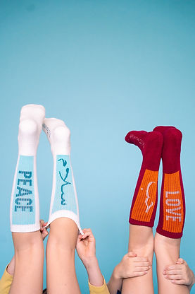 Bamboo Socks - Arabic - Love and Peace